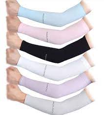 Aqua X Uv Protection Cooling Arm Sleeves (A Pair)( Free Size)- Bike, Run, Walk, Hike ,Outdoor - Backpackers Gallery